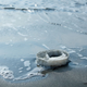 Seaweed-based agar packaging returning to the sea. Image via AMAM for the Lexus Design Award